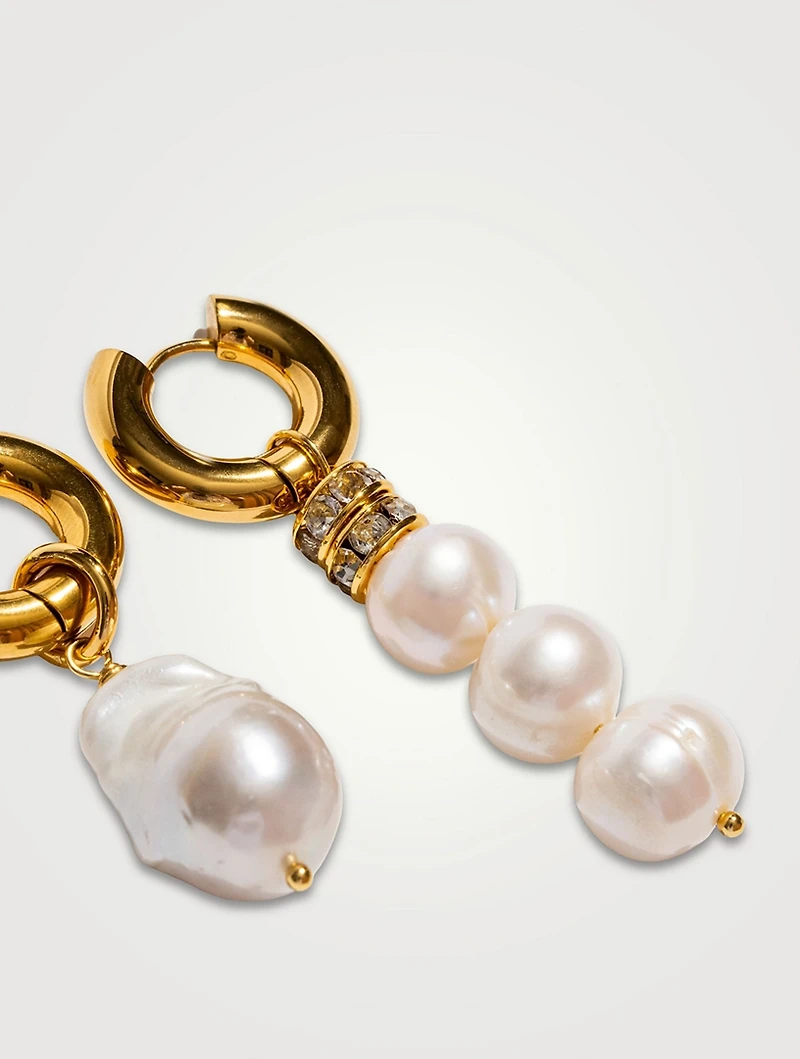 Good Pearl Gone Bad Hoop Earrings