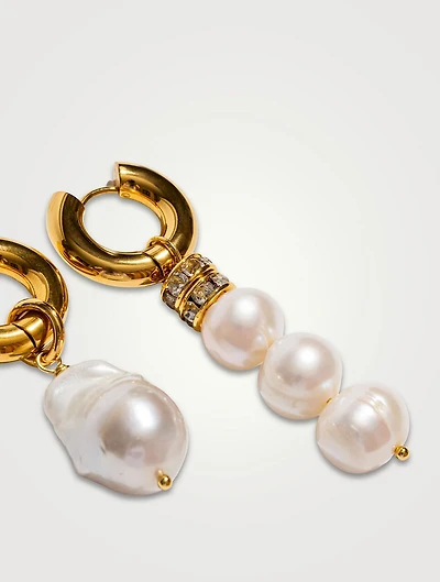 Good Pearl Gone Bad Hoop Earrings