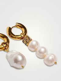 Good Pearl Gone Bad Hoop Earrings