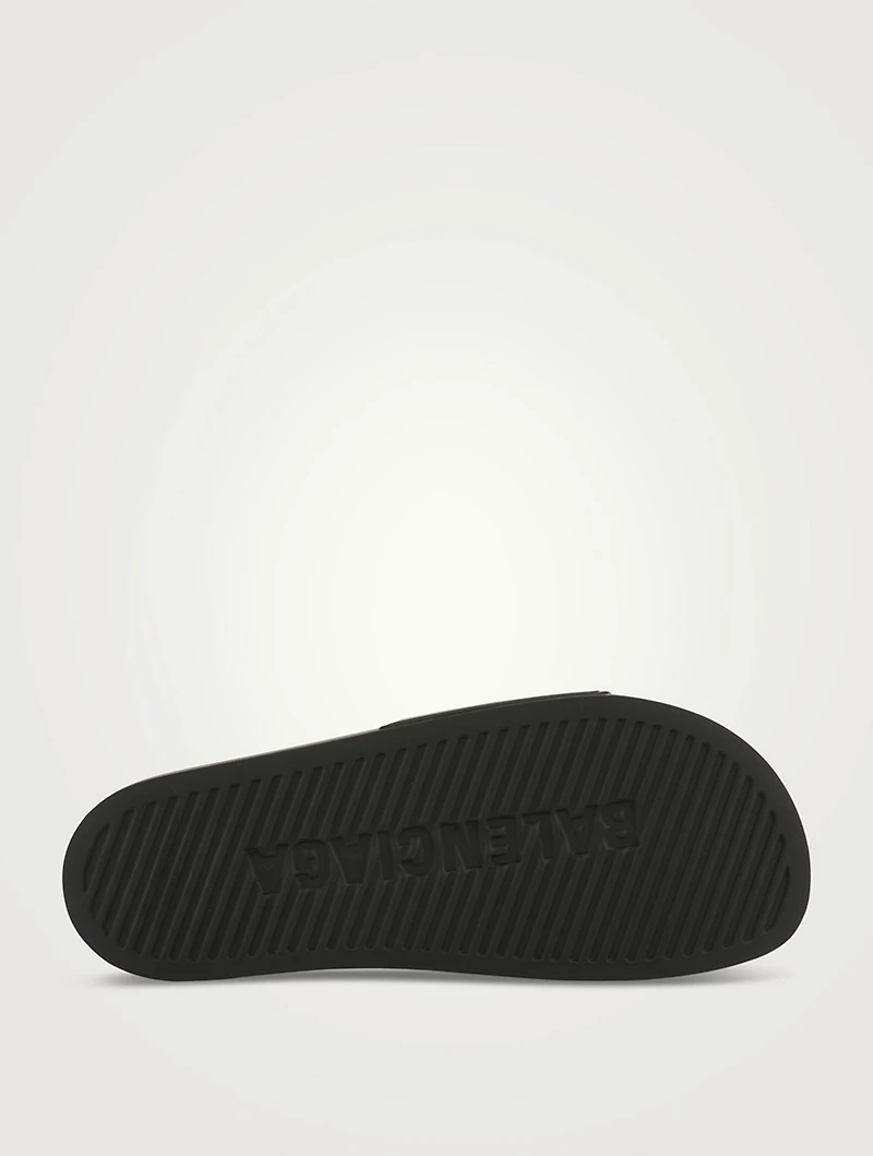 Tape Type Logo Slide Sandals