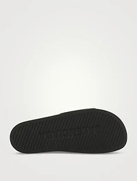 Tape Type Logo Slide Sandals