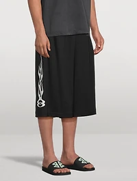 Tape Type Logo Slide Sandals