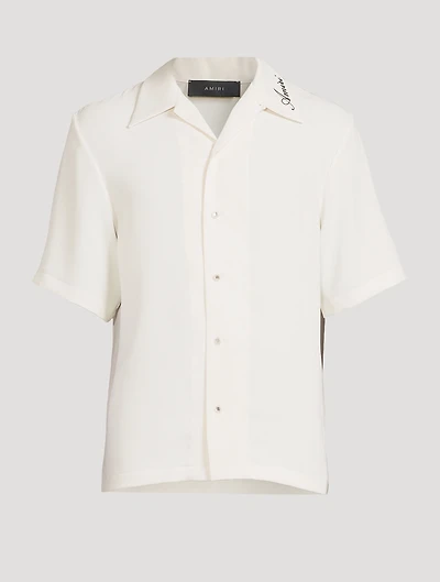 Logo-Collar Camp Shirt