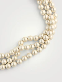 Ovalette Crystal Pearl Necklace