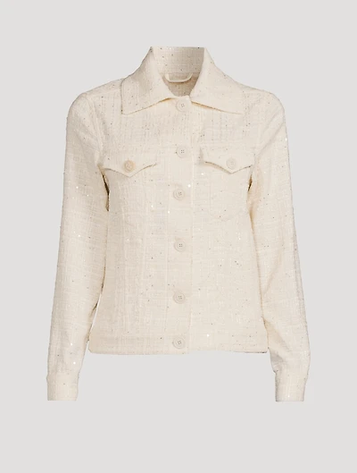 Sequin Tweed Jacket