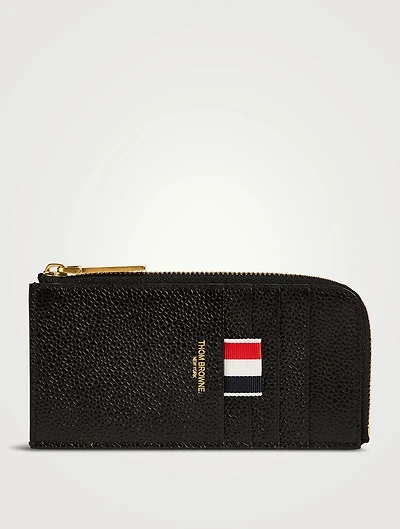Leather Half-Zip Wallet