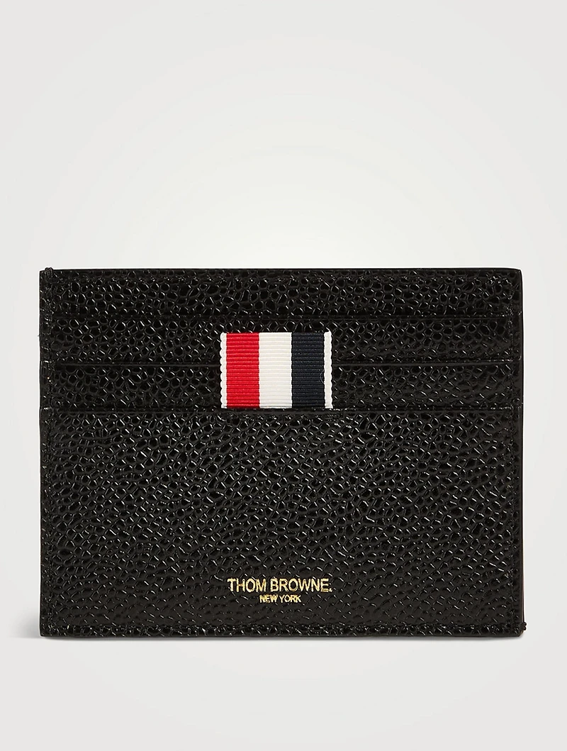 Pebble Grain Leather Card Holder