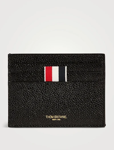Pebble Grain Leather Card Holder