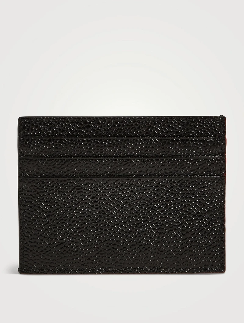 Pebble Grain Leather Card Holder