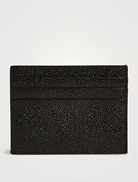Pebble Grain Leather Card Holder