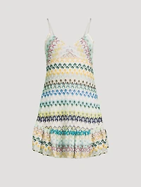 Raschel Mini Dress