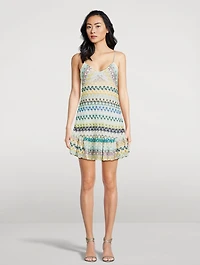 Raschel Mini Dress