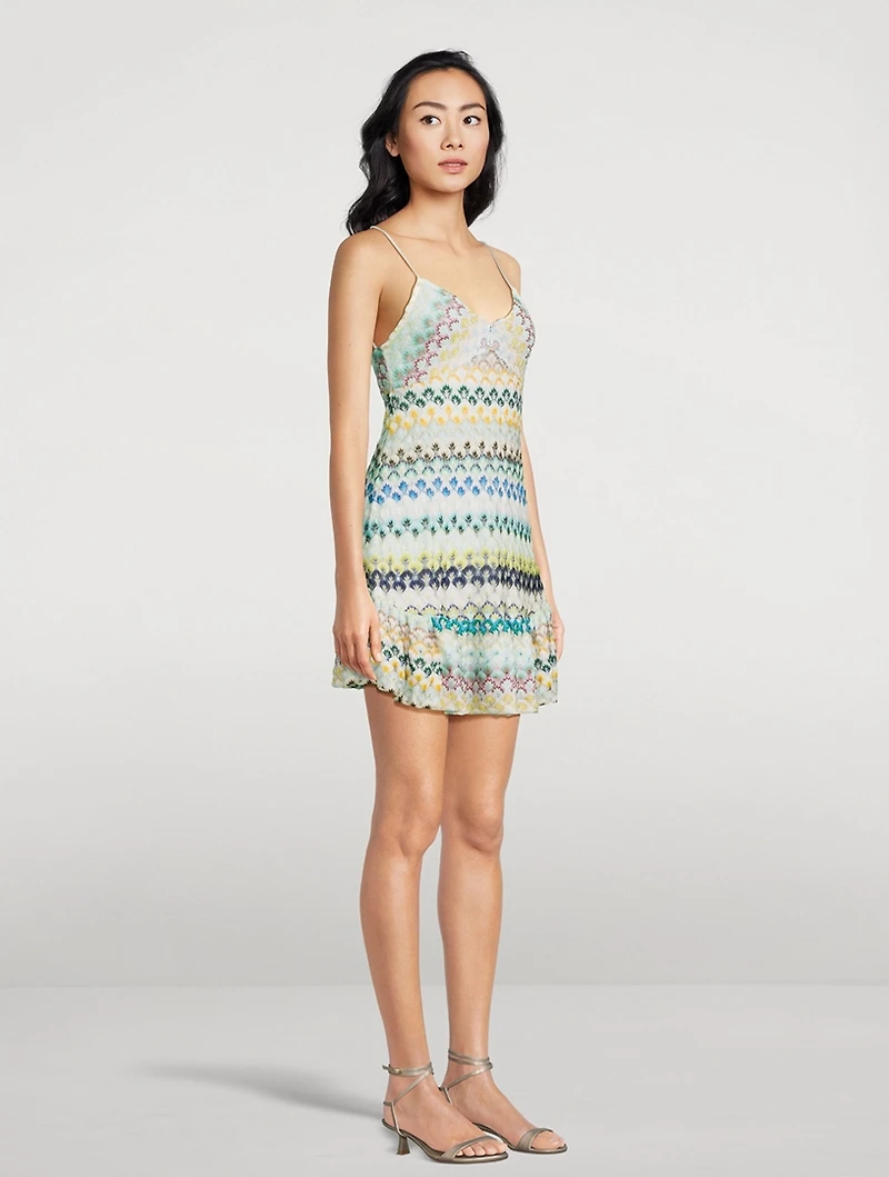 Raschel Mini Dress