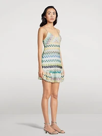 Raschel Mini Dress