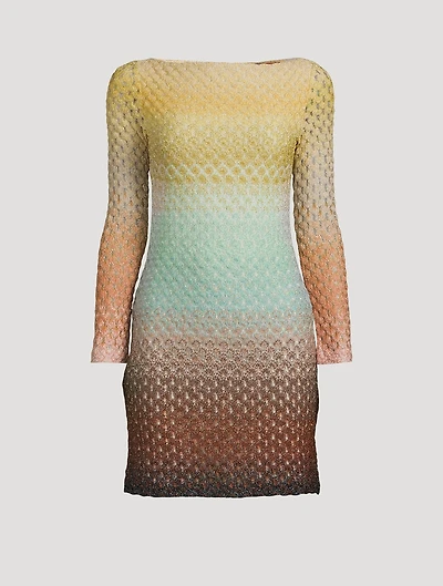 Metallic Dégradé Mini Dress
