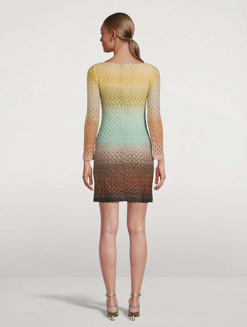 Metallic Dégradé Mini Dress