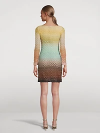 Metallic Dégradé Mini Dress