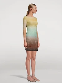 Metallic Dégradé Mini Dress