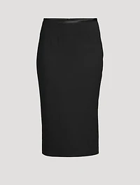 Crêpe Pencil Skirt