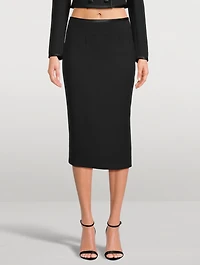 Crêpe Pencil Skirt