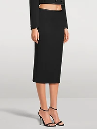 Crêpe Pencil Skirt