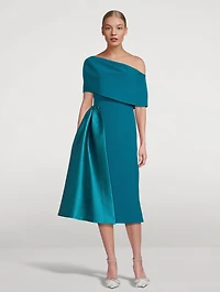 Fontaine Asymmetric Midi Dress