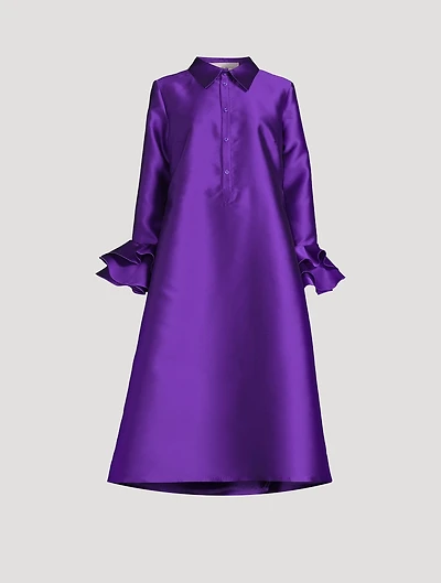 Tibaldi Satin Shirt Dress