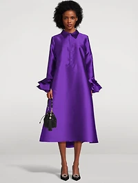Tibaldi Satin Shirt Dress