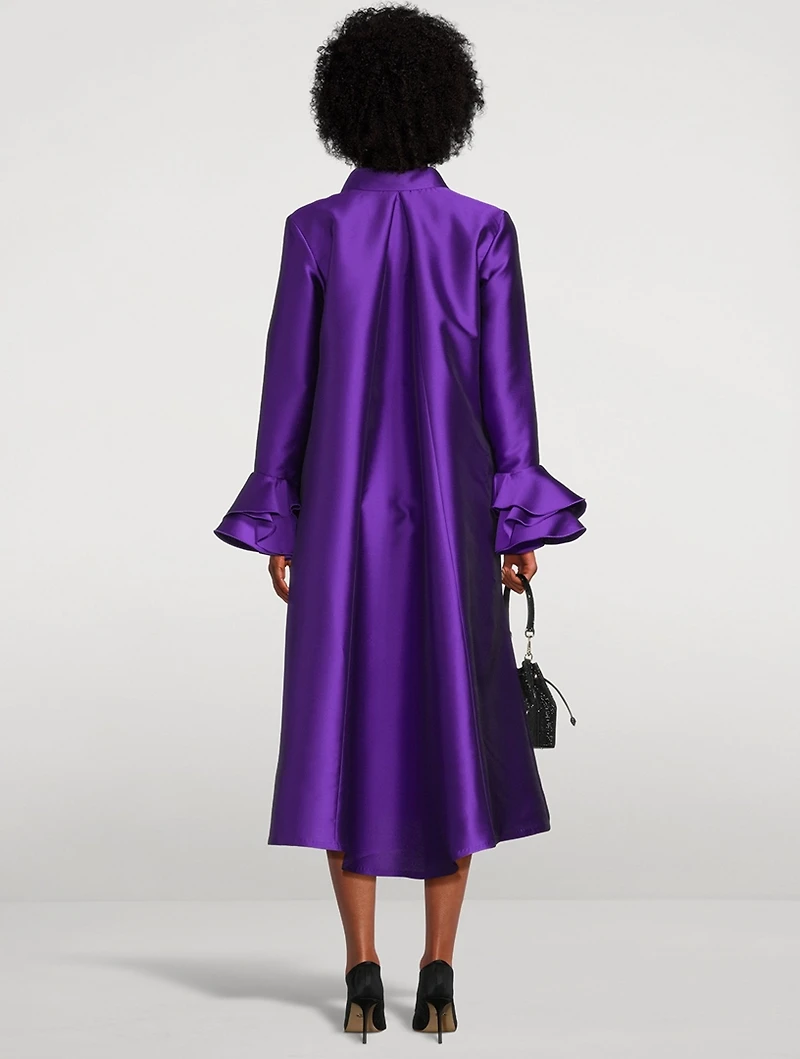 Tibaldi Satin Shirt Dress