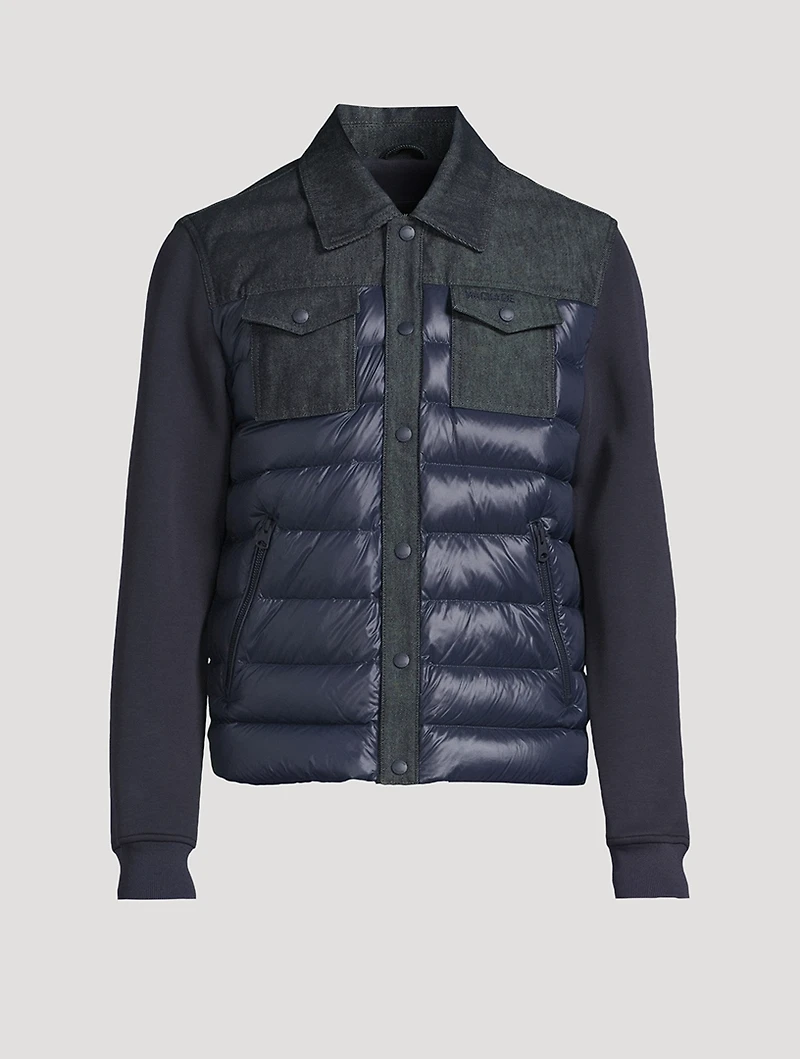 Donovan Quilted Contrast Snap Jacket