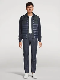Donovan Quilted Contrast Snap Jacket