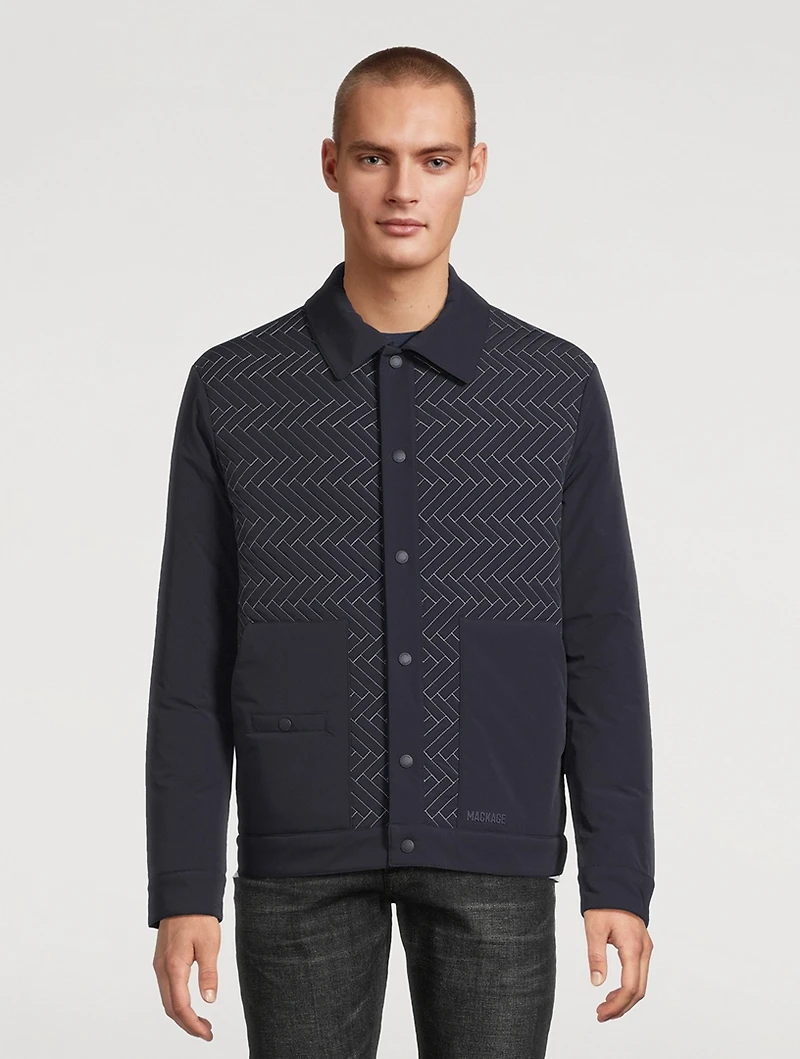 Maxwell Quilted Down Shirt Jacket
