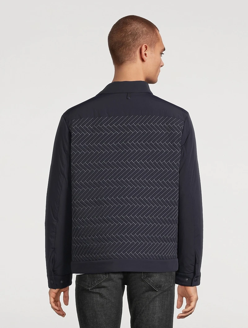 Maxwell Quilted Down Shirt Jacket