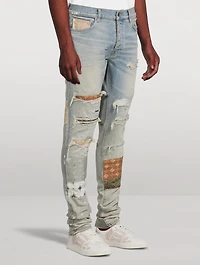 MA Quad Art Patch Skinny Jeans