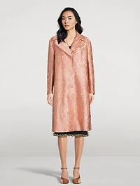 Ricca Crinkled Satin Coat