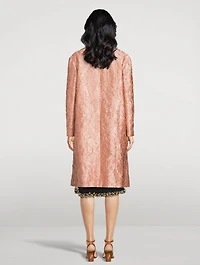 Ricca Crinkled Satin Coat