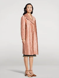 Ricca Crinkled Satin Coat