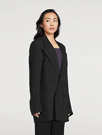 Blink Embellished Double-Breasted Wool Blazer