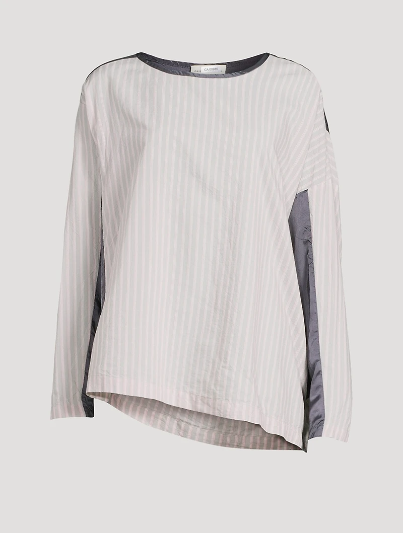 Caias Mixed-Print Blouse