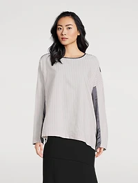 Caias Mixed-Print Blouse