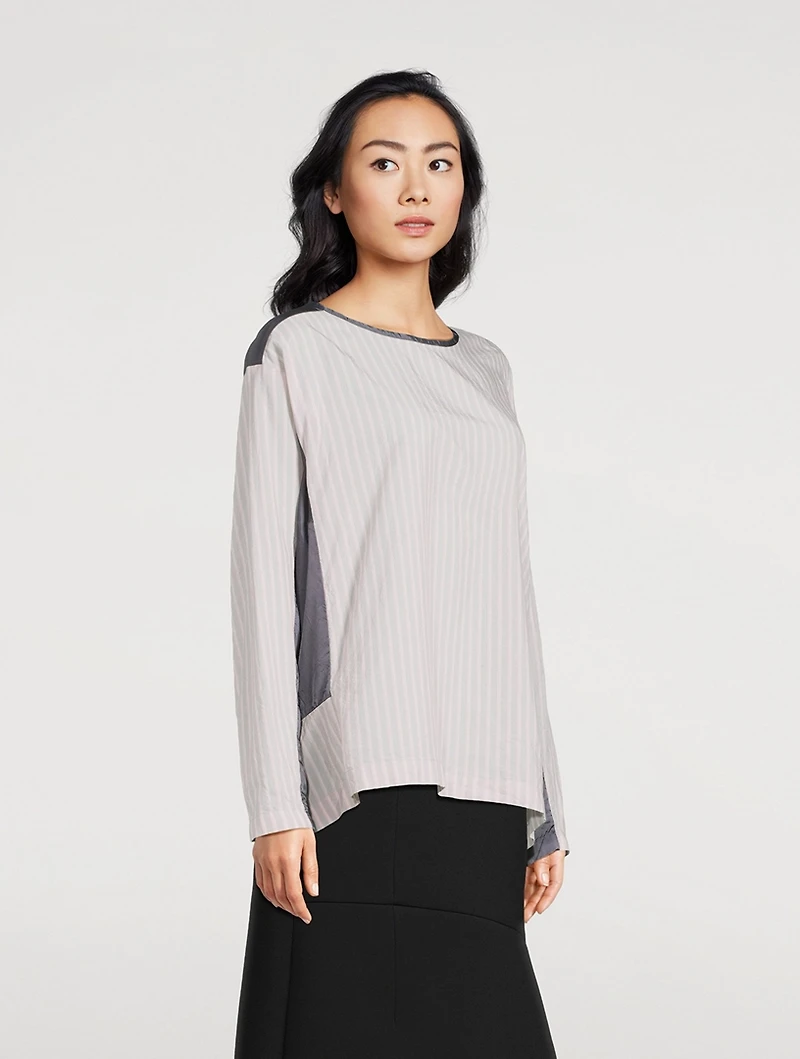 Caias Mixed-Print Blouse