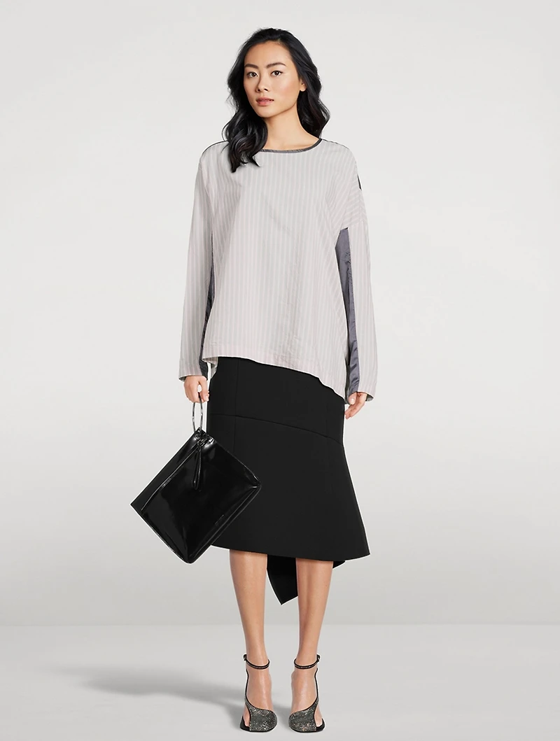 Caias Mixed-Print Blouse