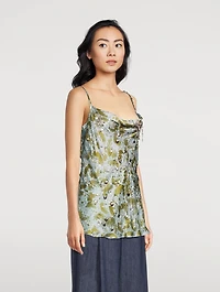 Chai Embellished Silk Cami