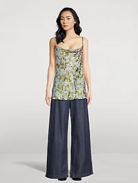 Chai Embellished Silk Cami