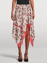 Shake Asymmetric Lace Skirt