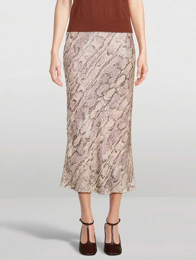 Separ Sequin Midi Skirt