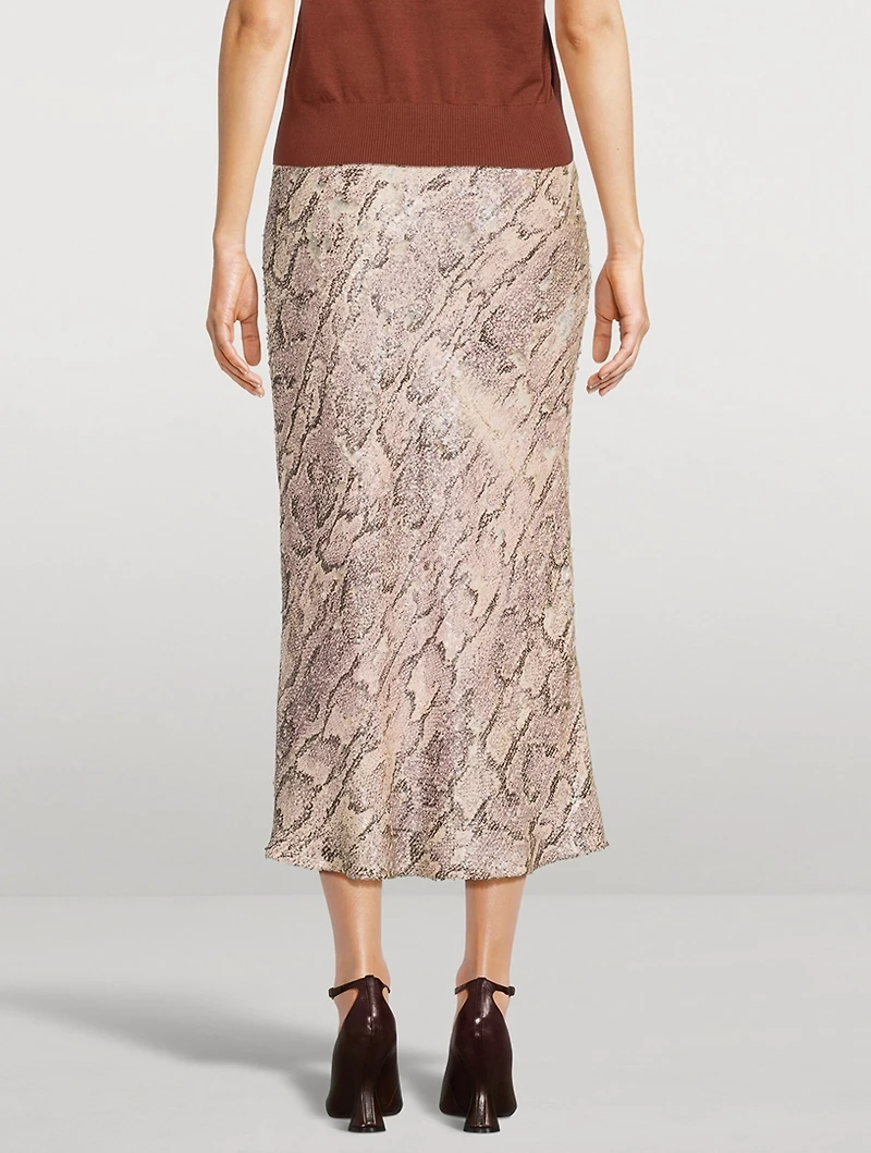 Separ Sequin Midi Skirt