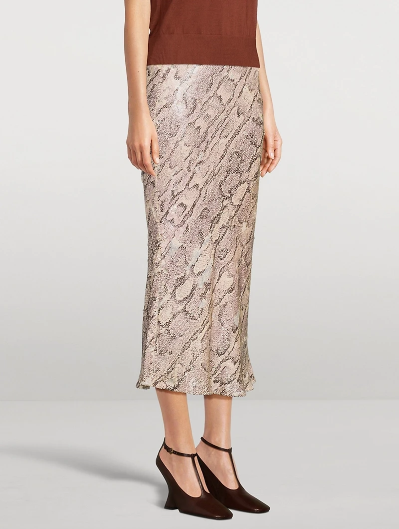 Separ Sequin Midi Skirt