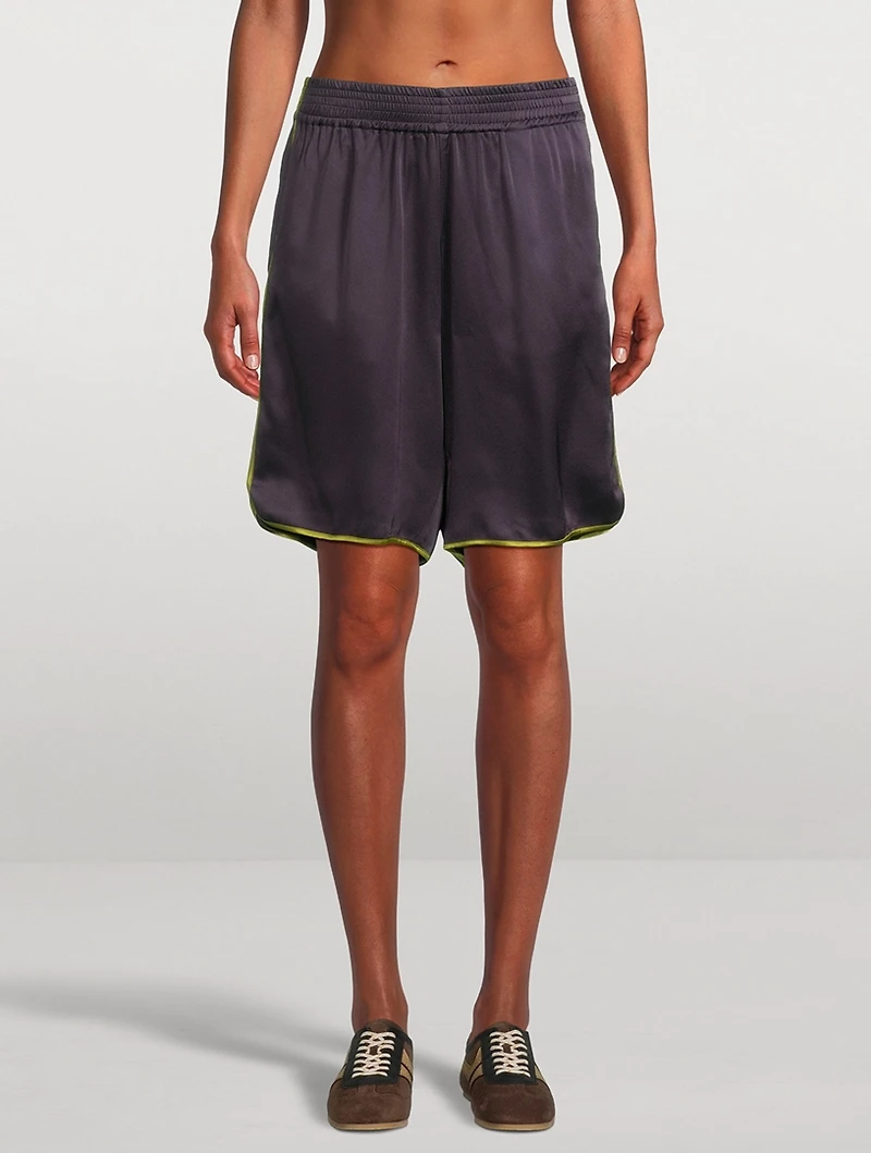 Priya Crêpe Satin Shorts