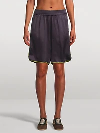 Priya Crêpe Satin Shorts